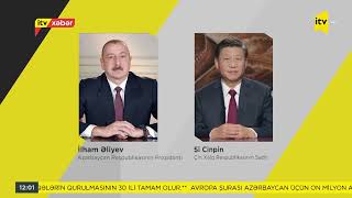 Prezident İlham Əliyev Çin lideri Si Cinpini təbrik edib