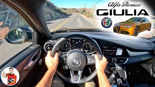 The 2022 Alfa Romeo Giulia is an Energy Shot to Your Commute (POV Drive Review)