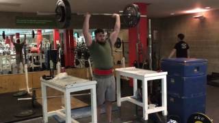 70kg OHP 4x5 (154lbs) (strict)