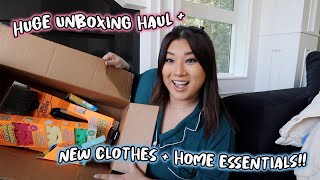 HUGE UNBOXING HAUL!! new clothes + house essentials