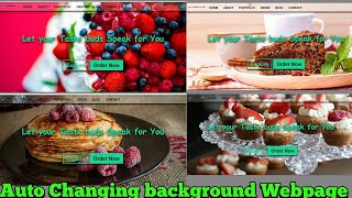 Auto Changing Background Webpage|Html|Css|Responsive|Easy Tutorial