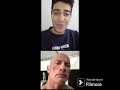 the rock vs Mohammed watch face time chat 😮