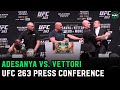 Israel Adesanya & Marvin Vettori freak out at absolutely insane UFC 263 Press Conference