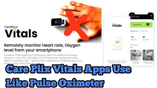 Care Plix Vitals Apps Use Like Pulse Oximeter