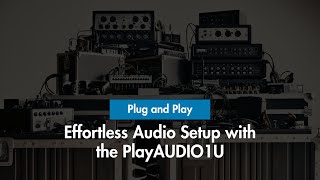 Plug and Play: Effortless Audio Setup with the PlayAUDIO1U