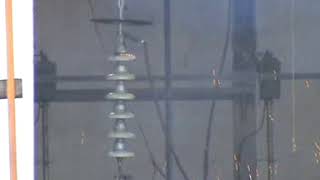 Disc Insulators Testing or Power Arc Testing 132kV Disc Power Arc Test