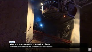 Tűz volt Budapest X. kerületében