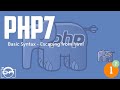php7 for absolute beginners - basic syntax - escaping from html -  php tutorial for beginners full