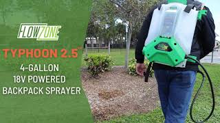 About Typhoon 2.5 | FlowZone® Battery Sprayers