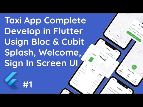 Aplicación #1 de Flutter Taxi: Splash, Language, Welcome, Mobile Sign-In Bloc y Cubit State Management