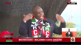 REGIONAL CHAIRMAN WA MCP WAMUNG’ALURA PETER MUTHALIKA KUTI WAKULA PA NSONKHANO WA LERO