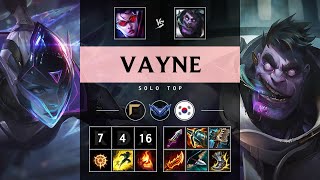 Vayne Top vs Dr. Mundo: Rampage - KR Diamond Patch 14.24