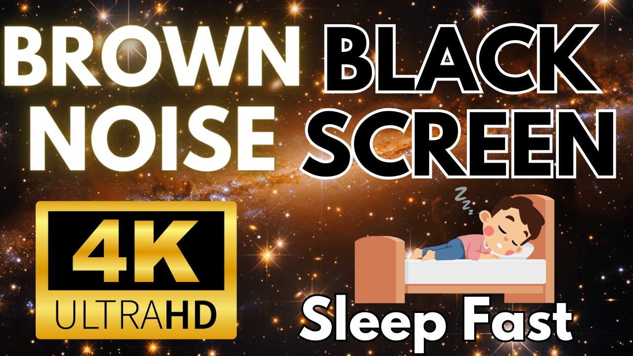 Brown Noise Sleep Black Screen Asmr Tinnitus Sound Therapy Youtube
