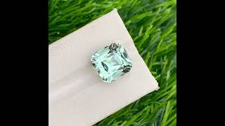 9.95 Carats Clean Aquamarine Gemstone, Faceted Aquamarine Cushion Shape