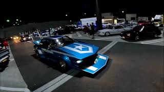 #暴走族 #旧車 #jdm   #bikers  Old  Cars Bikers Night Meeting 夜のSAに集結する街道レーサーや旧車のエンジンサウンド・加速サウンドナイトミーティング