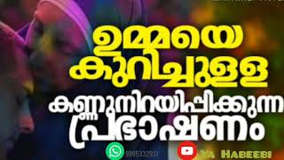 നമ്മുടെ ഉമ്മ നമുക്ക് വേണ്ടി എത്രയാണ് കഷ്ടപ്പെട്ടത്.., കേട്ടാൽ കണ്ണ് നിറയുന്ന പ്രഭാഷണം...