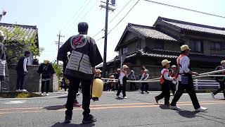 2018 長尾地区祭礼曳初め 玉貫組 玉神車