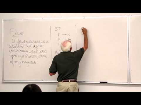 Fluid mechanics: fundamental concepts, properties of fluids (1 of 34)