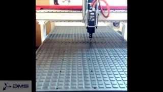 Freedom Machine Tool 4x8 Patriot Cutting a Phenolic Table with a Fagor CNC Control