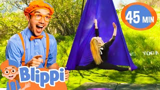 Blippi's SUPER Spectacular Silk Spin! | Blippi | Challenges and Games for Kids