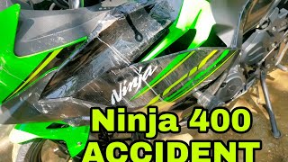 Ninja 400 crashed @ real quezon|with mga kuya 🦅
