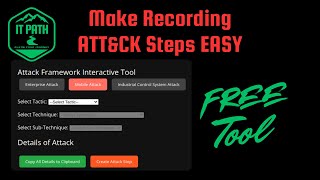 Interactive MITRE ATT&CK Framework Tool: Build and Visualize Attack Steps FREE TOOL
