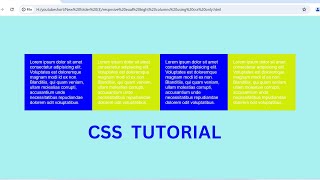 Responsive equal height columns using only css with source code|| html css tutorial