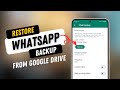 How to Restore WhatsApp backup from Google Drive to iPhone 13/14/15