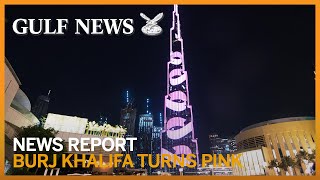 Burj Khalifa turns pink for Breast Cancer Awareness Month