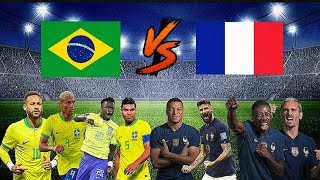 Brazil 🆚️ France🔥🤯 (Neymar, Mbappe, Griezmann, Giroud, Vinicius, Dembele, Pele, Zidane)