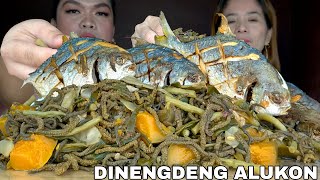 DINENGDENG NA ALUKON PRITONG POMPANO | ILOCANO DISH | MUKBANG PHILIPPINES