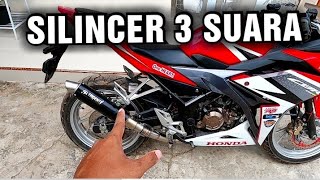 Review Knalpot 3 SUARA Tridente F19 All New CBR150R