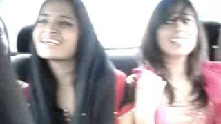 LUMS girlz doing fun in car