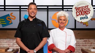 Anne \u0026 Jeff Meet the Celebrity Recruits | Worst Cooks in America | Food Network