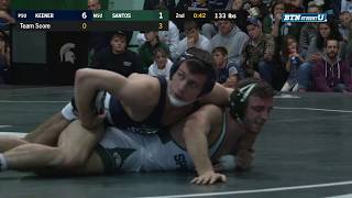 133 LBS: Corey Keener (Penn State) vs. Matt Santos (Michigan State) | 2018 B1G Wrestling