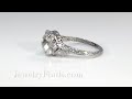 antique edwardian 1.82ct t.w. diamond engagement ring platinum