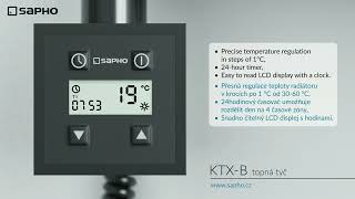 SAPHO Grzałka elektryczna KTX z termostatem z wyświetlaczem LCD