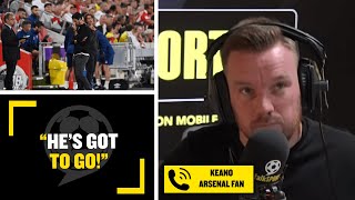 "HE'S GOT TO GO" This Arsenal fan is NOT happy with Mikel Arteta & wants him GONE!