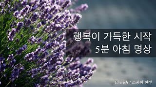 행복한 하루의 시작🌞 아침명상 | 5분 감사명상