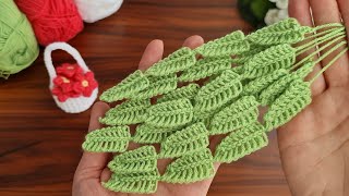 Wow!!! How to make an eye-catching crochet home ornament?🌿 How to knit pots and leaves.🌿