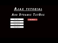 how to create dynamic TextBox in PHP using  JQuery