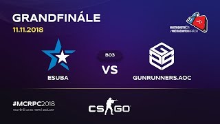 MČR 2018 | Finále: eSuba vs. Gunrunners | CS:GO