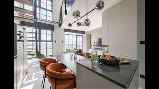 Designerski apartament typu loft na Wyspie Spichrzów z bezpośrednim, frontalnym widokiem na Motławę.