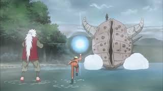 Naruto uses odama rasengan for the first time