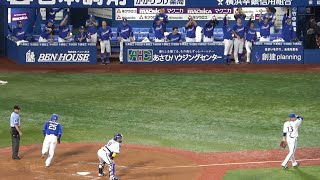 9回二死1塁、高橋周平のタイムリーで石川昂弥が勝ち越しのホームイン！歓喜の中日ベンチ！宇佐見がピョンピョンしながら「回れ回れ！」（2023年6月30日）