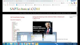 44. SAP ABAP Module Pool Update Function module
