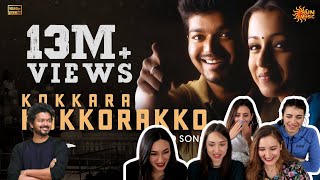 Kokkara Kokkarako Song Reaction | Ghilli | Thalapathy vijay | by foreigners Girls