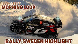 MORNING LOOP  SS9-SS11 | WRC Rally Sweden 2025 | Flatout, Mistakes