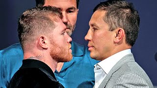 HEATED CANELO ALVAREZ STARES DOWN GENNADY GOLVOKIN IN FIRST FACE OFF IN 4 YEARS! | CANELO VS GGG 3