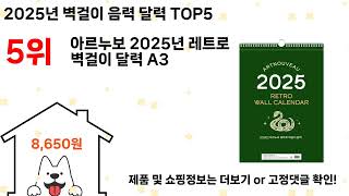 2025년 벽걸이 음력 달력 추천 Top5